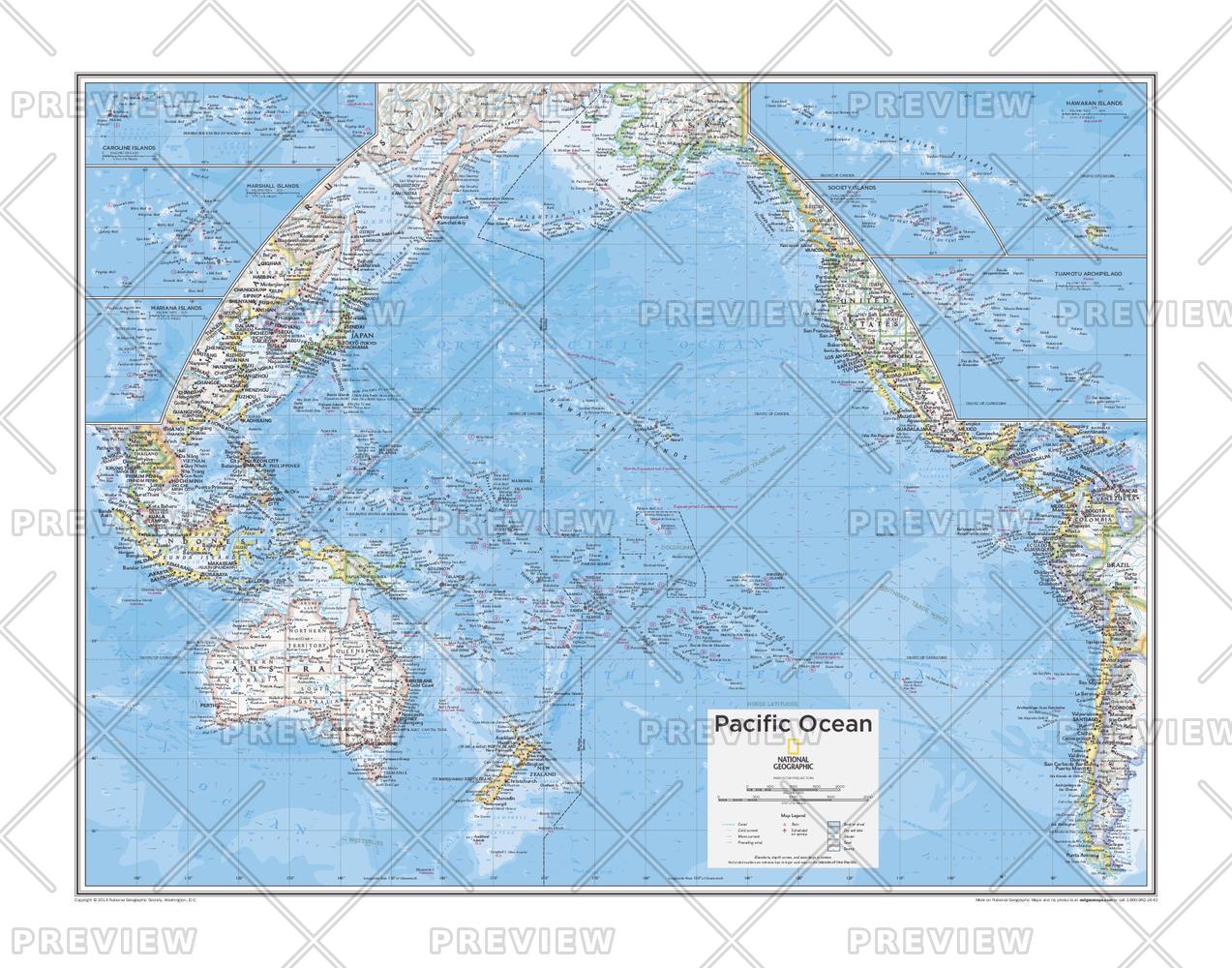 Pacific Ocean On Map