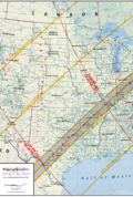USA-2024-Eclipse-Wall-Map