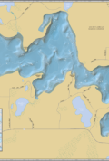White Sand Lake (Lac du Flambeau) Wall Map