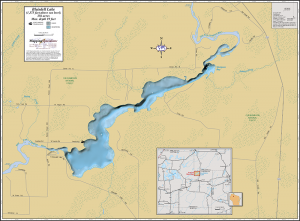 Blaisdell Lake Wall Map