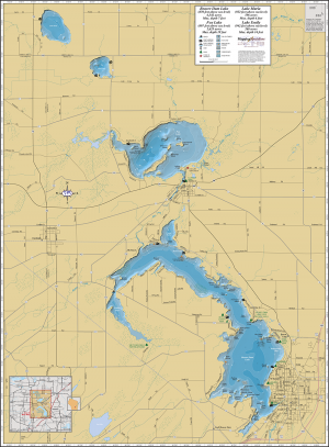 Fox Lake Region Wall Map
