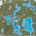 Flambeau Chain Enhanced Wall Map