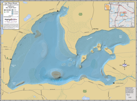 Lac Vieux Desert Fold Map