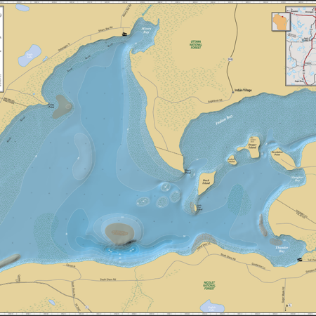 Mississippi River (Pool 4)/Lake Pepin Enhanced Wall Map - Mapping