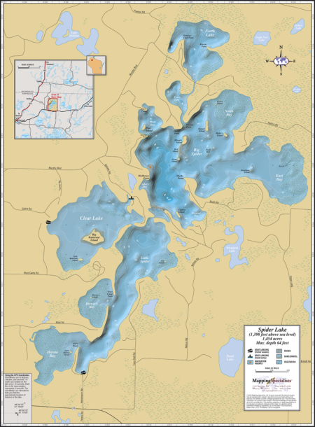 Spider Lake Fold Map