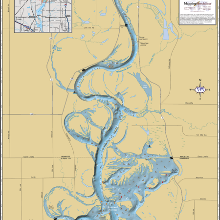 Wisconsin River below Nekoosa Dam Fold Map
