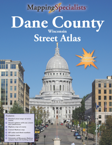 Dane County Street Atlas (2022) $19.95