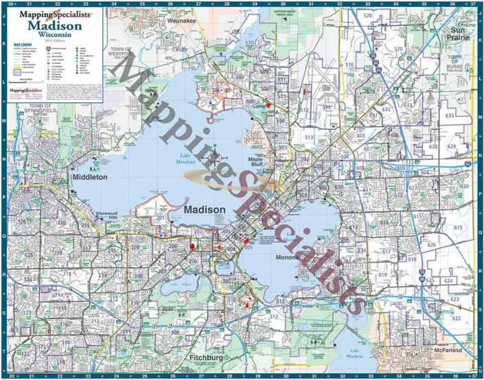 Madison, Wisconsin emergency management map