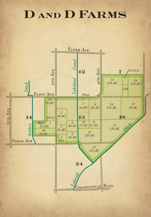 Historical map of D & D Farms