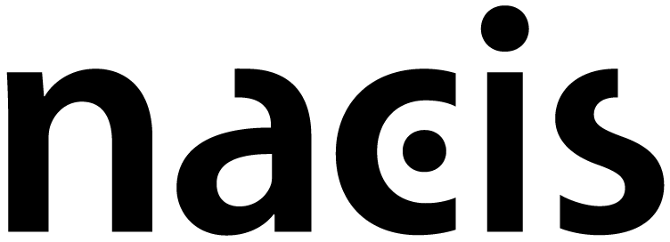 NACIS logo for North American Cartographic Information Society black
