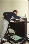 Using a large film camera to produce base images for map compilation
