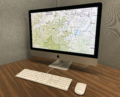The latest Apple iMac model for map production