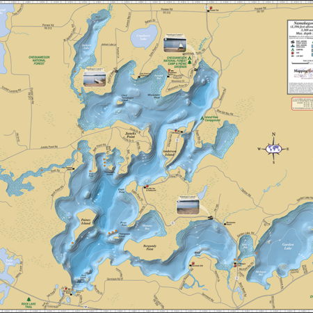 Namakagon Lake Fold Map