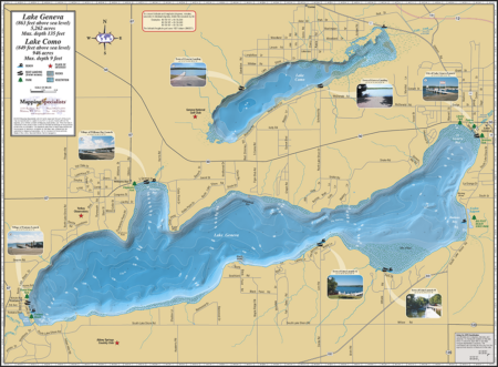 Geneva & Como Fold Map