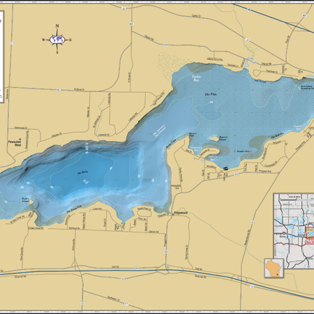 Pewaukee Lake Fold Map