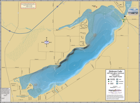 Delavan Lake Fold Map