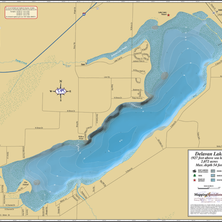 Delavan Lake Fold Map