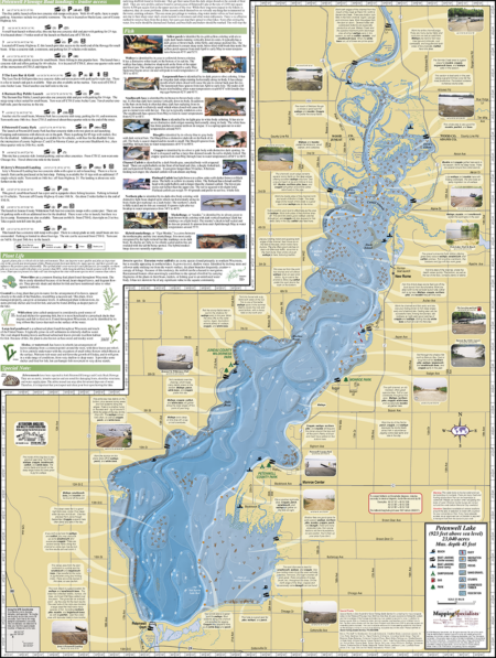 Petenwell Lake & Castle Rock Lake Fold Map