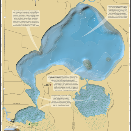 Lower Eau Claire Lake Fold Map