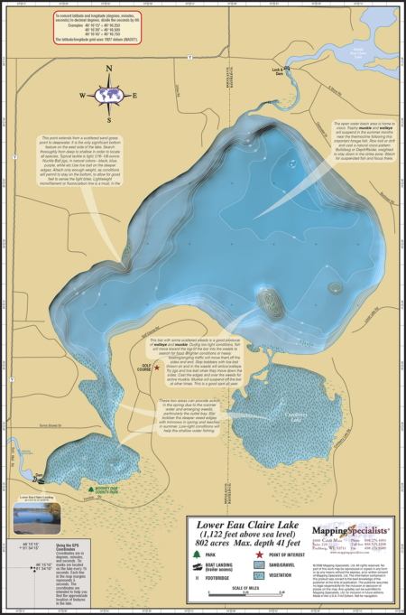 Lower Eau Claire Lake Fold Map