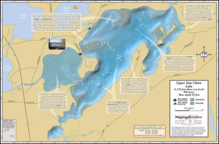 Upper Eau Claire Lake Fold Map