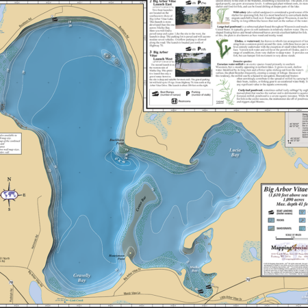 Big & Little Arbor Vitae Lakes Fold Map