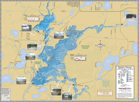 Rainbow Flowage Fold Map