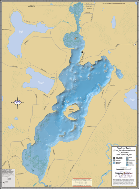 Squirrel Lake Fold Map