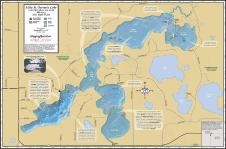 Little St. Germain Lake Fold Map
