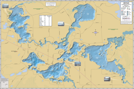 Manitowish Lakes Chain Fold Map