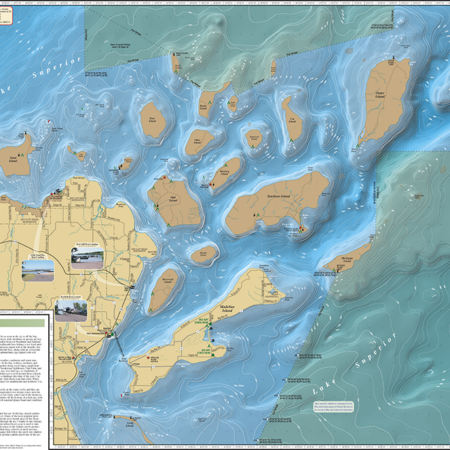 Chequamegon Bay & Apostle Islands Fold Map