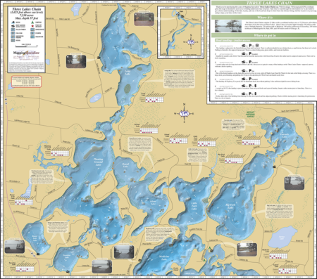 Three Lakes Chain Fold Map