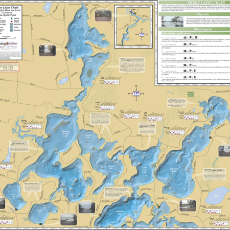 Three Lakes Chain Fold Map