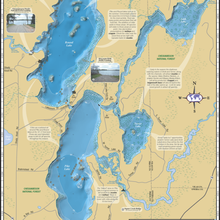 Pike & Round Lakes Chain Fold Map