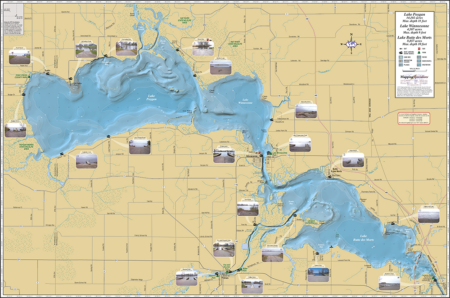 Poygan, Winneconne, Butte des Morts Fold Map