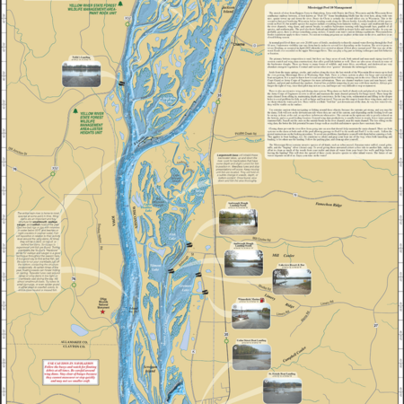 Mississippi River (Pool 4)/Lake Pepin Enhanced Wall Map - Mapping  Specialists Limited