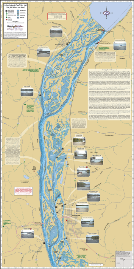 Mississippi River (Pool 10) Fold Map