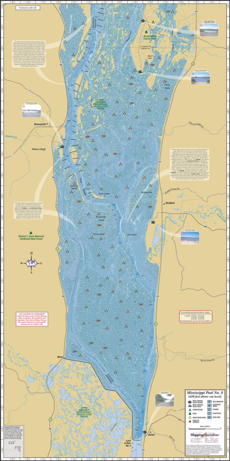 Mississippi River (Pool 8) Fold Map