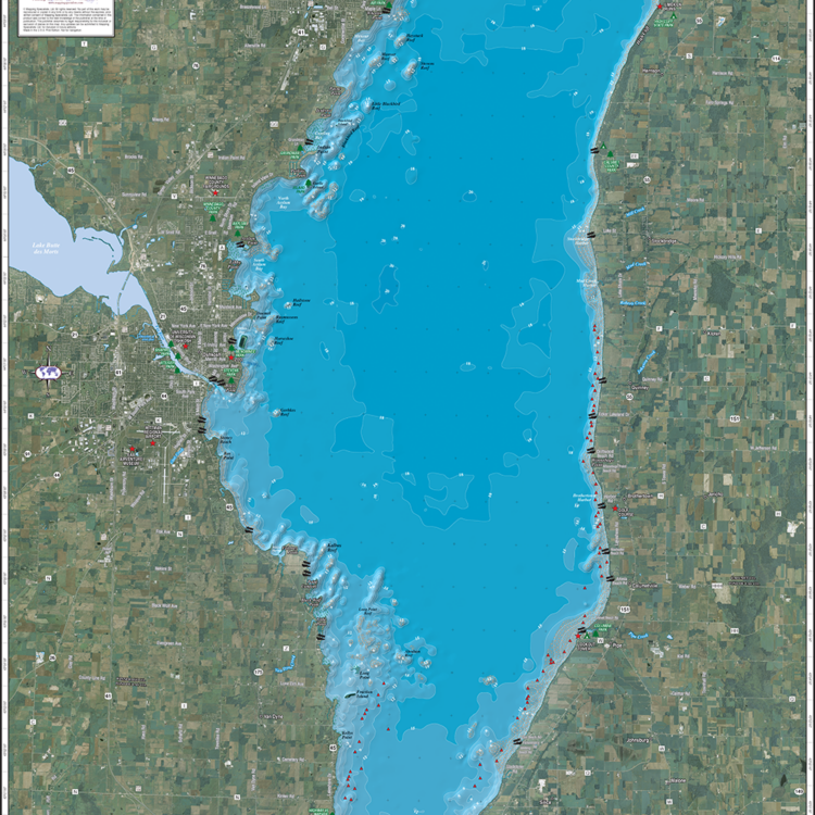 Lake Winnebago Fold Map - Mapping Specialists Limited