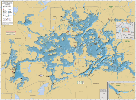 Chippewa Flowage Wall Map