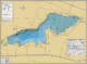 Pewaukee Lake Wall Map