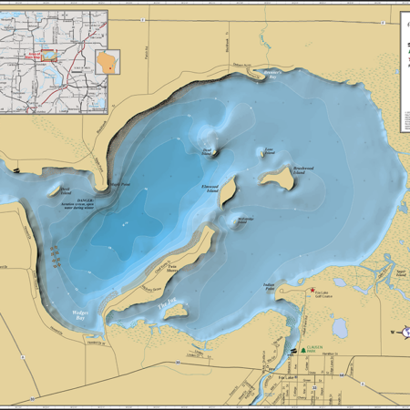 Fox Lake Wall Map