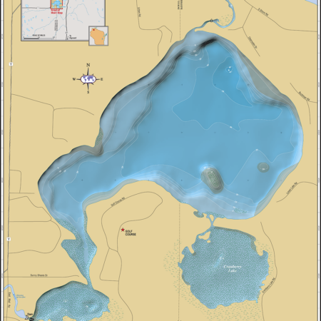 Lower Eau Claire Wall Map