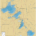 Madison Lakes Chain Wall Map