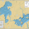 Lost Land Lake & Teal Lake Wall Map