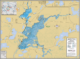 Rainbow Flowage Wall Map