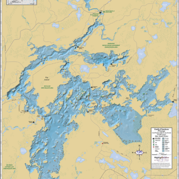 Lake Wissota Wall Map - Mapping Specialists Limited