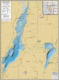 Big & Little Cedar Lakes Wall Map