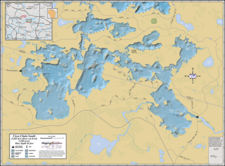 Cisco Chain South Wall Map