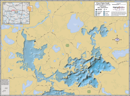 Cisco Chain North Wall Map